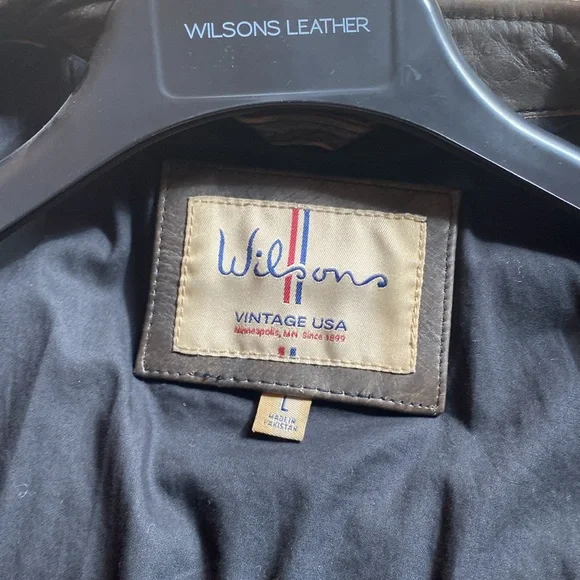 Men’s Wilsons Leather Jacket  size large - Picture 2 of 9